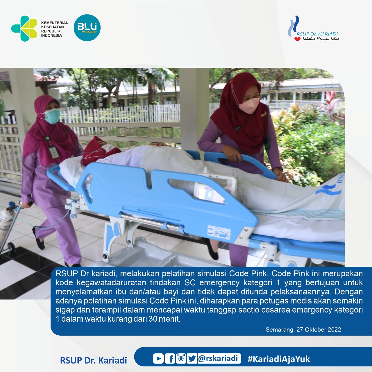 RSUP Dr Kariadi Lakukan Simulasi Code Pink